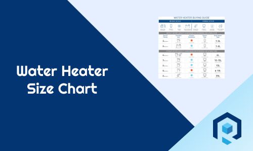 water heater size chart